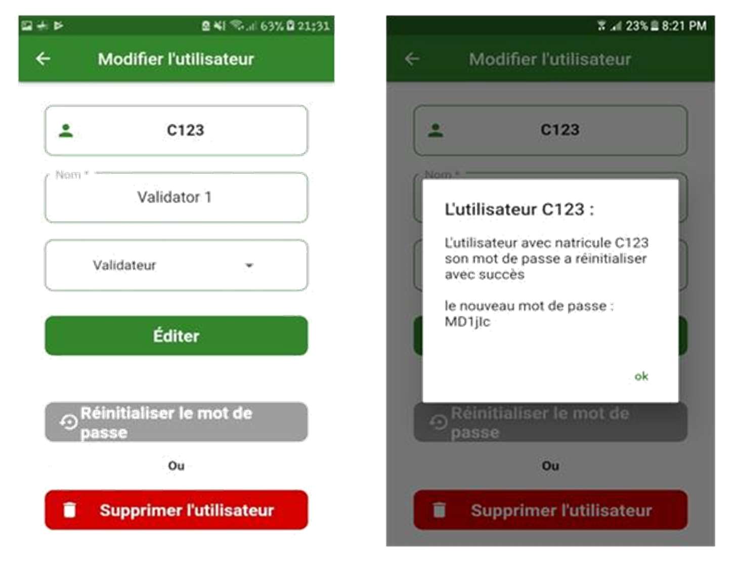 User Interface